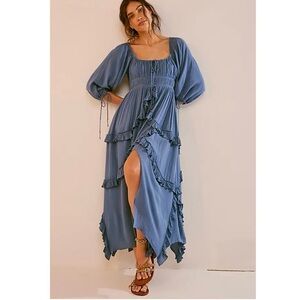 Free People Blue In Your Dreams Maxi Dress